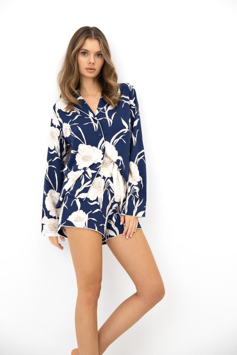 Piżama Sensis Linnea dł/r XS-2XL rozpinana-5
