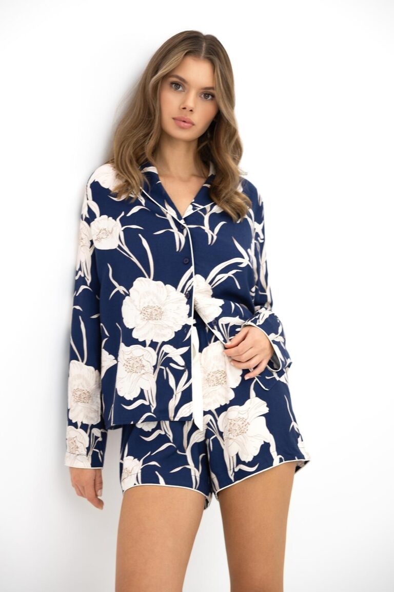 Piżama Sensis Linnea dł/r XS-2XL rozpinana-7