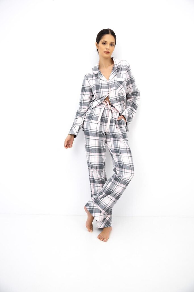 Piżama Sensis Ashlyn dł/r XS-2XL rozpinana-7