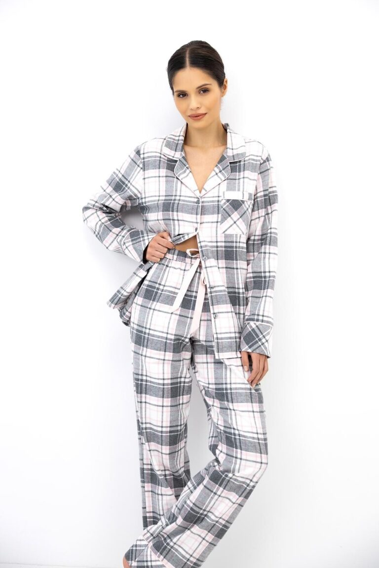 Piżama Sensis Ashlyn dł/r XS-2XL rozpinana-10