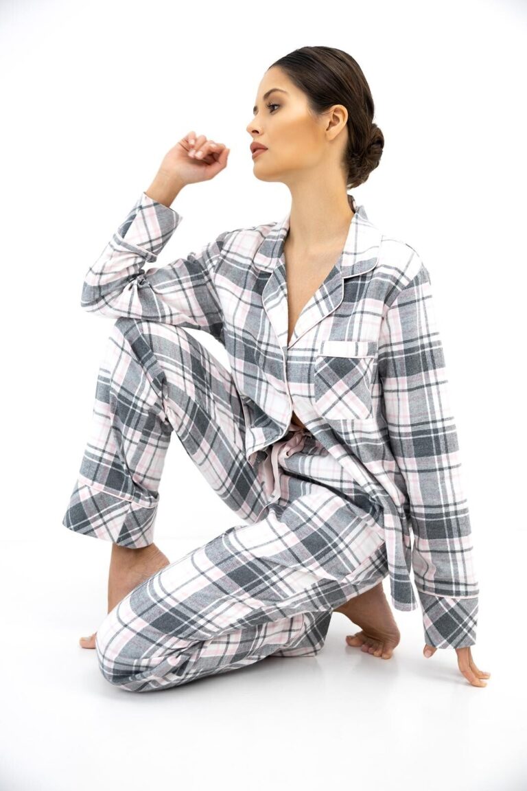 Piżama Sensis Ashlyn dł/r XS-2XL rozpinana-3