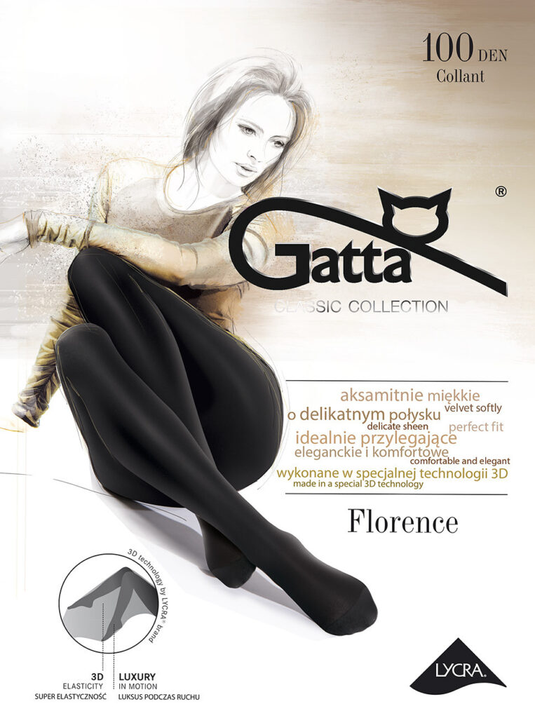 Rajstopy Gatta Florence 100 den 2-4-4