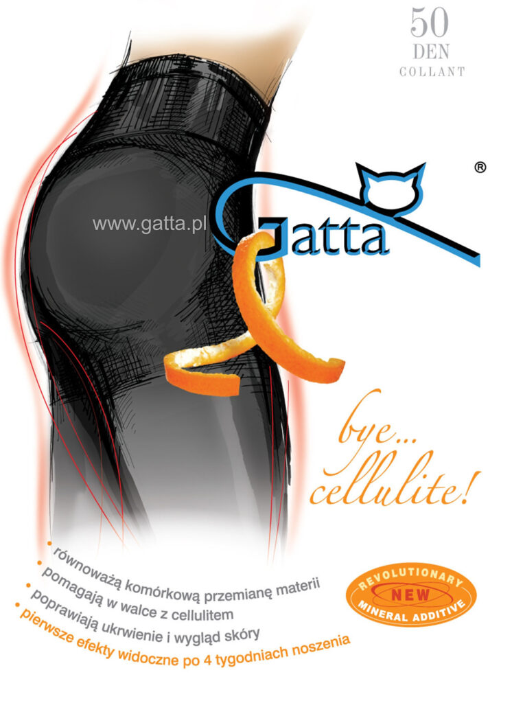 Rajstopy Gatta Bye Cellulite 50 den 5-XL-4