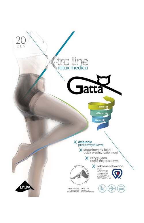 Rajstopy Gatta Body Relax Medica 20 den 2-4-2