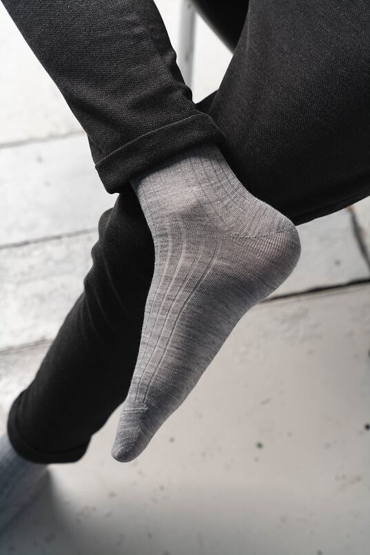 Skarpety Steven art.130 Merino Wool Prążek Męskie 41-46-1