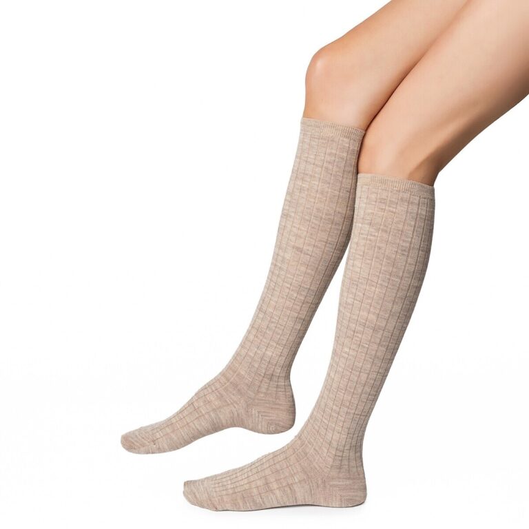 Podkolanówki Steven art.130 Merino Wool Prążek 35-40-3
