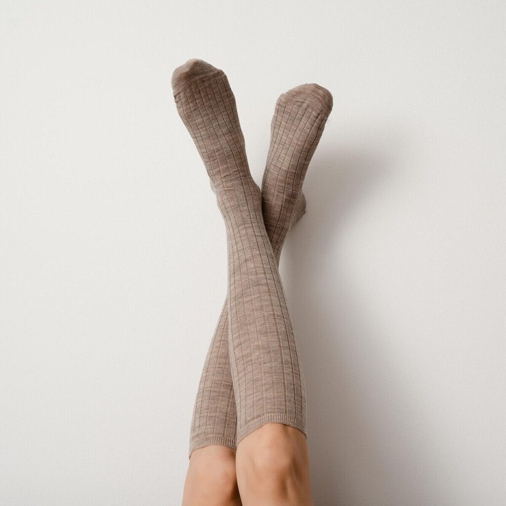 Podkolanówki Steven art.130 Merino Wool Prążek 35-40-2