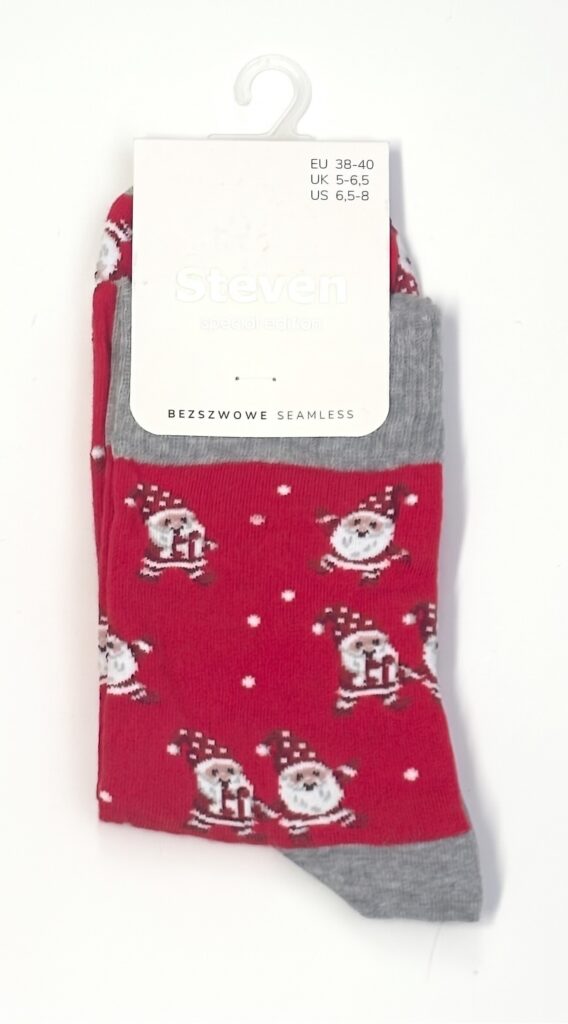 Skarpety Steven art.136 Świateczne męskie 41-46-10